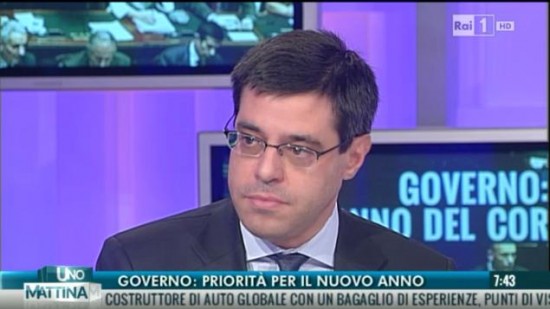 Marco Meloni interviene a Unomattina per discutere delle priorità del governo per il 2014