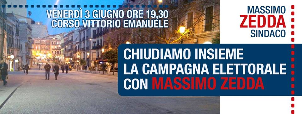 Cagliari, passeggiata democratica per chiusura campagna elettorale Zedda