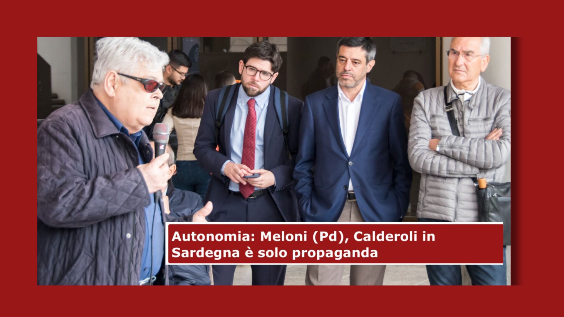 Il Ministro Calderoli in Sardegna: è solo propaganda