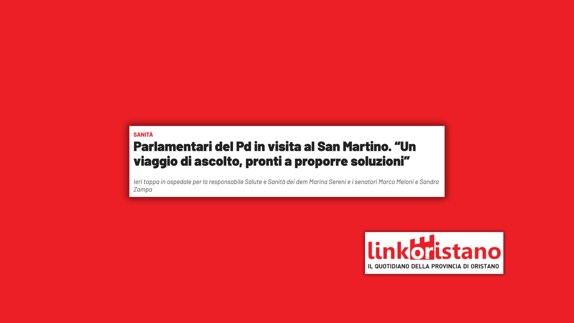 Parlamentari del Pd in visita al San Martino. “Un viaggio di ascolto, pronti a proporre soluzioni”