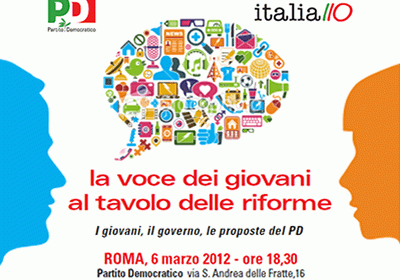 La voce dei giovani al tavolo delle riforme - Roma, 6 marzo 2012